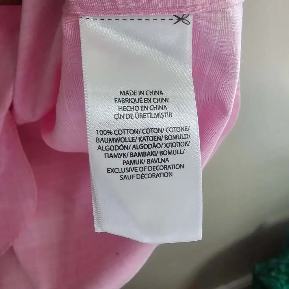Polo Ralph Lauren Easy Care Cotton Stretch Pink Dress Shirt Men's 17 34/35